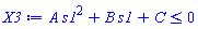 A*s1^2+B*s1+C <= 0
