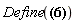 "Define(?)"