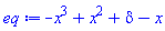 delta-x^3+x^2-x