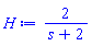 2/(s+2)