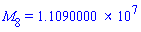 M[8] = 11090000.