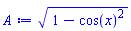 (1-cos(x)^2)^(1/2)