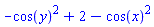-cos(y)^2+2-cos(x)^2