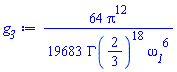 (64/19683)*Pi^12/(GAMMA(2/3)^18*omega__1^6)