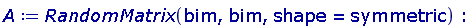 A := RandomMatrix(bim, bim, shape = symmetric)