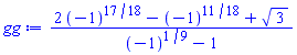(2*(-1)^(17/18)-(-1)^(11/18)+3^(1/2))/((-1)^(1/9)-1)