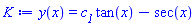 y(x) = c__1*tan(x)-sec(x)