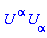 U[`~alpha`]*U[alpha]