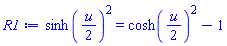 sinh((1/2)*u)^2 = cosh((1/2)*u)^2-1