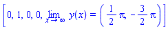 [0, 1, 0, 0, limit(y(x), x = infinity) = ((1/2)*Pi, -(3/2)*Pi)]