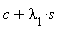 s*`&lambda;__1`+c