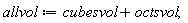 allvol := cubesvol+octsvol