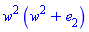 w^2*(w^2+e[2])