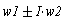 w1+`&+-`(I*w2)