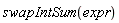 swapIntSum(expr)