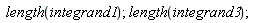 length(integrand1); length(integrand3)