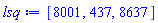 [8001, 437, 8637]