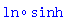`@`(ln, sinh)