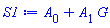A[0]+A[1]*G(xi)