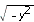 sqrt(-y^2)