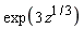 exp(3*z^(1/3))