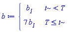piecewise(t < T, b__1, T <= t, 7*b__1)
