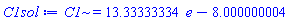 C1 = 13.33333334*e-8.000000004