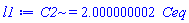 C2 = 2.000000002*Ceq