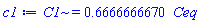 C1 = .6666666670*Ceq
