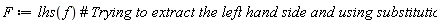 F := lhs(f)