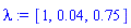 lambda := [1, 0.4e-1, .75]