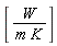 [W/(m*K)]