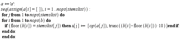 a := 'a':