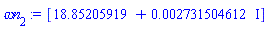 [18.85205919+0.2731504612e-2*I]
