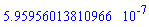 HFloat(5.959560138109656e-7)