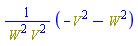 Physics:-`*`(Physics:-`^`(Physics:-`^`(W, 2)*Physics:-`^`(V, 2), -1), -Physics:-`^`(V, 2)-Physics:-`^`(W, 2))