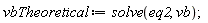 vbTheoretical := solve(eq2, vb)