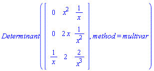 Determinant(Matrix(%id = 18446744078348970214), method = multivar)