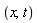 x, t