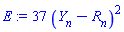 37*(Y__n-R__n)^2