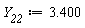 Y__22 := 3.400