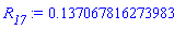 HFloat(0.13706781627398337)