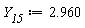 Y__15 := 2.960
