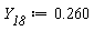 Y__18 := .260