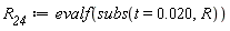 R__24 := evalf(subs(t = 0.20e-1, R))