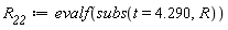 R__22 := evalf(subs(t = 4.290, R))
