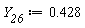 Y__26 := .428