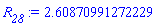 HFloat(2.608709912722286)