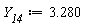 Y__14 := 3.280