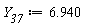 Y__37 := 6.940